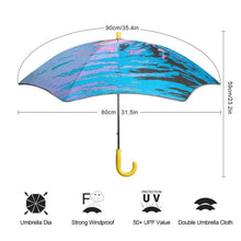 Lade das Bild in den Galerie-Viewer, Kinder-Regenschirm mit UV-Schutz und individuellem Aufdruck – Automatik, reflektierend, faltbar