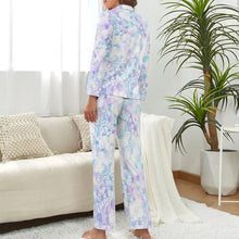 Lade das Bild in den Galerie-Viewer, Pyjama Set Damen personalisieren | Schlafanzug mit V-Ausschnitt