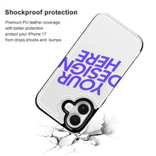 Lade das Bild in den Galerie-Viewer, TPU Leder Apple iPhone 17/iPhone 17 Air/iPhone 17 Pro/iPhone 17 Pro Max Handyhülle Business Handytasche Kartenfach Schutzhülle mit Standfunktion zum Aufklappen aufstellbar Etui mit Foto Design Motiv Text selbst gestalten und bedrucken