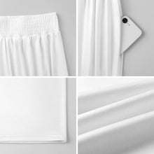 Lade das Bild in den Galerie-Viewer, Damen Highwaist Marlene-Hose mit Smock-Bündchen – weich, weit und individuell bedruckbar
