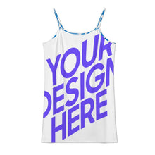 Lade das Bild in den Galerie-Viewer, Multi-Image-Design Strandkleid Mini-Strandkleid mit Trägern F28Q mit Foto Design Motiv Text selbst gestalten und bedrucken (Simple Design)