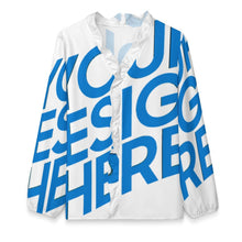 Lade das Bild in den Galerie-Viewer, Damen Einzelbilddruck Langarmhemd mit Rüschen A1S mit Fotos Muster Text Logo selbst gestalten und bedrucken