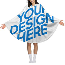 Lade das Bild in den Galerie-Viewer, Einzelbild-Design Unisex Damen/Herren Hoodie-Decke NDP08 mit Foto Design Motiv Text selbst gestalten und bedrucken