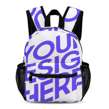 Lade das Bild in den Galerie-Viewer, Einzelbild-Design 13 Zoll Volldruck Kinderschultasche Schulrucksack mit Fotos Muster Text Logo selbst gestalten und bedrucken