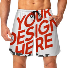 Lade das Bild in den Galerie-Viewer, Multi-Image-Design Herren/Männer Mesh-Basketballshorts LQK mit Foto Design Motiv Text selbst gestalten und bedrucken (Simple Design)