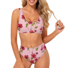 Lade das Bild in den Galerie-Viewer, Personalisierbares Sport Bikini Set für Damen