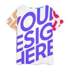 Lade das Bild in den Galerie-Viewer, Multi-Image-Design Damen / Frauen Kleines Kurzarm-T-Shirt mit V-Ausschnitt VDT mit Foto Design Motiv Text selbst gestalten und bedrucken (Simple Design)