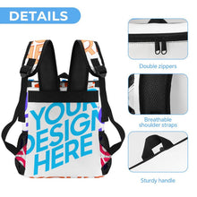 Lade das Bild in den Galerie-Viewer, Multi-Image-Druck Eisbeutel Taschen Rucksack Schultasche Schulrucksack 0536 mit Fotos Muster Text Logo selbst gestalten und bedrucken