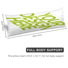 Lade das Bild in den Galerie-Viewer, Polyester Kissenbezug mit langen Streifen mit einseitig bedruckt (vertikale Version) mit Foto Muster Text selbst gestalten und bedrucken