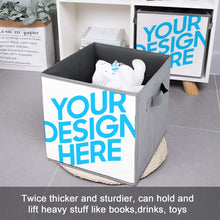Lade das Bild in den Galerie-Viewer, Faltbare Aufbewahrungsbehälter / Aufbewahrungsbox aus Oxford-Gewebe mit Foto Text selbst gestalten und bedrucken