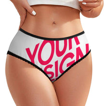 Lade das Bild in den Galerie-Viewer, Multi-Image-Druck Damen / Frauen Slip Spitzenunterwäsche Unterwäsche LM500 mit Fotos Muster Text Logo selbst gestalten und bedrucken