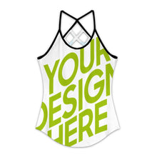 Lade das Bild in den Galerie-Viewer, Multi-Image-Design Damen / Frauen Tank Top TXLD Rückenausschnitt Hohlweste ZTJJ mit Foto Design Motiv Text selbst gestalten und bedrucken (Simple Design)