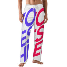 Lade das Bild in den Galerie-Viewer, Voll Druck Reiner Baumwolle Herren / Männer Lockerer Pyjamas Schlafanzug LM071 mit Foto Design Motiv Text selbst gestalten und bedrucken