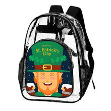 Lade das Bild in den Galerie-Viewer, Personalisierter transparenter Rucksack mit Mesh-Seitentaschen