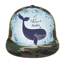 Lade das Bild in den Galerie-Viewer, Trucker Snapback selbst gestalten | Flat Brim Cap mit Netz bedrucken