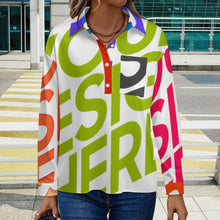 Lade das Bild in den Galerie-Viewer, Multi-Image-Druck Damen / Frauen Hemd mit überschnittenen Schultern LM554 mit Foto Design Motiv Text selbst gestalten und bedrucken