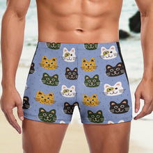 Lade das Bild in den Galerie-Viewer, Herren Badehose Kurz Personalisiert Bedrucken mit Foto Gesicht