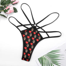 Lade das Bild in den Galerie-Viewer, Personalisierbarer Mesh-String mit Foto – Transparenter Tanga für Damen
