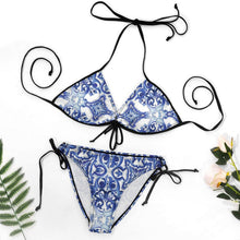 Lade das Bild in den Galerie-Viewer, Personalisierbarer String-Bikini zum Schnüren – Triangel Zweiteiler