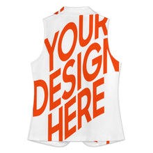 Lade das Bild in den Galerie-Viewer, Einzelbild-Design Damen / Frauen Anzugweste A22K mit Foto Design Motiv Text selbst gestalten und bedrucken (Simple Design)