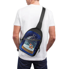 Lade das Bild in den Galerie-Viewer, Faltbare Sling Bag personalisiert | Leichte Brusttasche aus Oxford-Gewebe