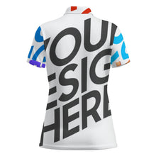 Lade das Bild in den Galerie-Viewer, Multi-Image-Druck Damen / Frauen Zwei-Knopf Poloshirt MWL637 mit Fotos Muster Text Logo selbst gestalten und bedrucken