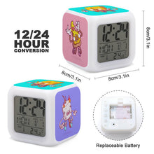 Lade das Bild in den Galerie-Viewer, LED Fotowecker Personalisiert | 7 Farben Lichtwürfel & Digitaluhr