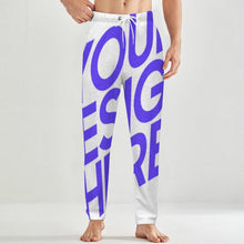 Lade das Bild in den Galerie-Viewer, Einzelbild-Design Herren / Männer Plüschiger lockerer Zuhause Pyjamahose LM071 mit Foto Design Motiv Text selbst gestalten und bedrucken