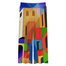 Lade das Bild in den Galerie-Viewer, Damen Highwaist Marlene-Hose mit Smock-Bündchen – weich, weit und individuell bedruckbar