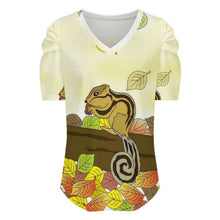 Lade das Bild in den Galerie-Viewer, Damen Shirt mit Puffärmeln personalisieren | T-Shirt mit Foto