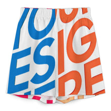 Lade das Bild in den Galerie-Viewer, Multi-Image-Druck Damen / Frauen Set aus Hemd mit V-Ausschnitt und Fledermausärmeln und Shorts mit elastischer Taille YKL07 mit Fotos Muster Text Logo selbst gestalten und bedrucken