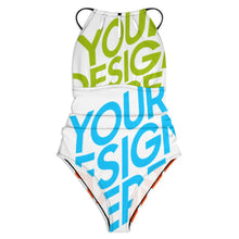 Lade das Bild in den Galerie-Viewer, Multi-Image-Design 2025 /2024 Damen / Frauen Einteiliger Badeanzug SDS2004 mit Foto selbst gestalten und bedrucken