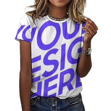 Lade das Bild in den Galerie-Viewer, Einzelbilddruck Damen / Herren T-Shirt mit Volldruck NT mit Foto Design Motiv Text selbst gestalten und bedrucken (Simple Design) (Sonderangebot)