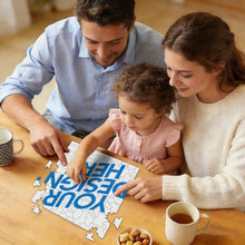 Lade das Bild in den Galerie-Viewer, Quadratisches unregelmäßiges Holzpuzzles JJ0533029 mit Fotos Muster Text selbst gestalten und bedrucken