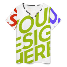 Lade das Bild in den Galerie-Viewer, Multi-Image-Design Damen / Frauen Kurzarm T-Shirt YXV mit Foto Design Motiv Text selbst gestalten und bedrucken (Simple Design)