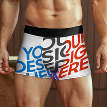 Lade das Bild in den Galerie-Viewer, Multi-Image-Druck NS6005002 Herren Unterhose / Männer Boxershort High Waist und mit breitem Elastikbündchen mit Fotos Muster Text Logo selbst gestalten und bedrucken