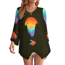 Lade das Bild in den Galerie-Viewer, Personalisierte Chiffon Bluse | Luftiger Oversized Schnitt | S-5XL