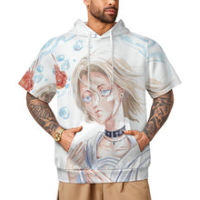 Lade das Bild in den Galerie-Viewer, Herren Kurzarm Hoodie personalisieren | Air-Layer Kapuzenpullover