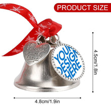 Lade das Bild in den Galerie-Viewer, Christbaumschmuck Glocken Anhänger Weihnachtsglocken für Weihnachtsdeko mit Foto Design Motiv Text selbst gestalten und bedrucken