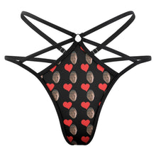 Lade das Bild in den Galerie-Viewer, Personalisierbarer Mesh-String mit Foto – Transparenter Tanga für Damen