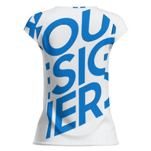 Lade das Bild in den Galerie-Viewer, Schnelltrocknendes Damen / Frauen Sport T-Shirt mit halblangen Ärmeln MWL547 mit Fotos Muster Text Logo selbst gestalten und bedrucken