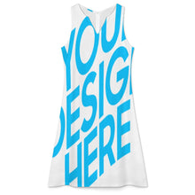 Lade das Bild in den Galerie-Viewer, Einzelbilddruck Damen / Frauen Zweiteiliger Anzug mit V-Ausschnitt und Rock A77Q mit Fotos Muster Text Logo selbst gestalten und bedrucken