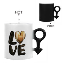 Lade das Bild in den Galerie-Viewer, Personalisierte Pärchenbeche mit Foto Paar Tasse mit Namen