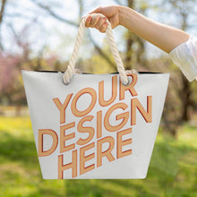 Lade das Bild in den Galerie-Viewer, Multi-Image-Design Hanfseil Tragetasche mit großem Fassungsvermögen XB0601066 mit Foto selbst gestalten und bedrucken