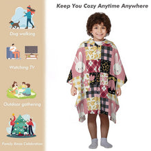 Lade das Bild in den Galerie-Viewer, Multi-Image-Design Kinder Hoodie-Decke RTDP09 mit Fotos Muster Text Logo selbst gestalten und bedrucken