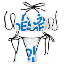 Lade das Bild in den Galerie-Viewer, Einzelbild-Design Damen / Frauen Push-Up Triangel Bikini Set Bademode SDS0313 mit Fotos Muster Text Logo selbst gestalten und bedrucken