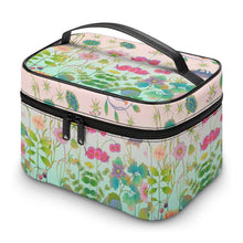 Lade das Bild in den Galerie-Viewer, Kosmetikkoffer Leder personalisiert | Makeup Case mit Fächern (Verstellbar)