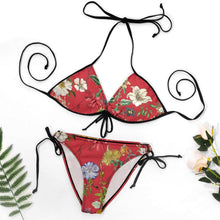 Lade das Bild in den Galerie-Viewer, String Bikini Set Damen | Raffung & Schnürung | Selbst Gestalten