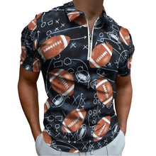 Lade das Bild in den Galerie-Viewer, Baumwoll Poloshirt mit Reißverschluss | Herren Zip Polo gestalten