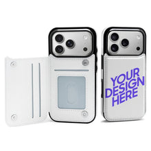 Lade das Bild in den Galerie-Viewer, TPU Leder Apple iPhone 17/iPhone 17 Air/iPhone 17 Pro/iPhone 17 Pro Max Handyhülle Business Handytasche Kartenfach Schutzhülle mit Standfunktion zum Aufklappen aufstellbar Etui mit Foto Design Motiv Text selbst gestalten und bedrucken